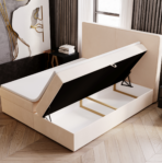 Łóżko kontynentalne NATURE z pojemnikiem - obrazek 2