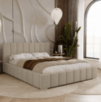 Łóżko tapicerowane ALMA z pojemnikiem