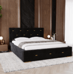 Łóżko tapicerowane GOLDEN PREMIUM z pojemnikiem